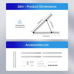 Renogy RV Tilt Mount Brackets Solar Panel Mounts Renogy