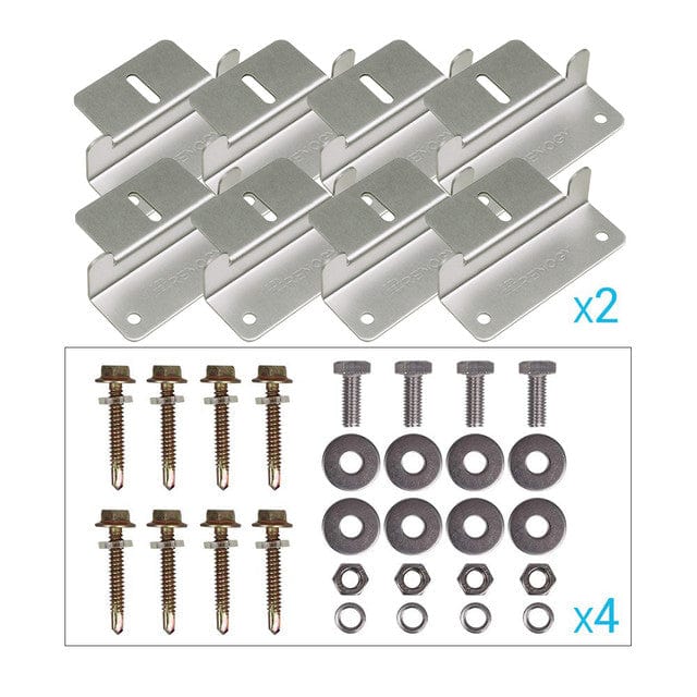 Renogy Solar Panel Mounting Z Brackets Solar Panel Mounts Renogy 4 sets