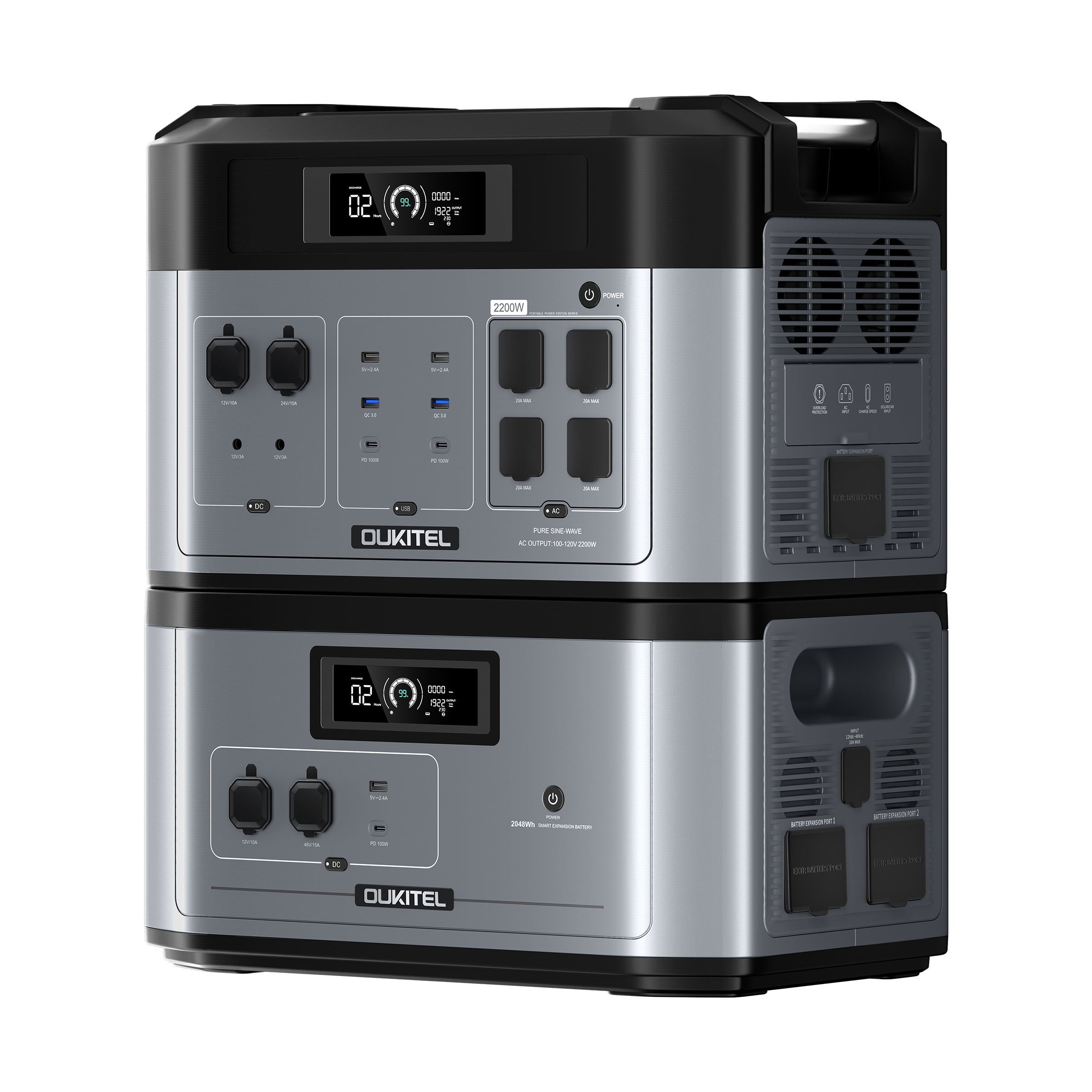 OUKITEL BP2000 Portable Power Station 2200W/2048Wh