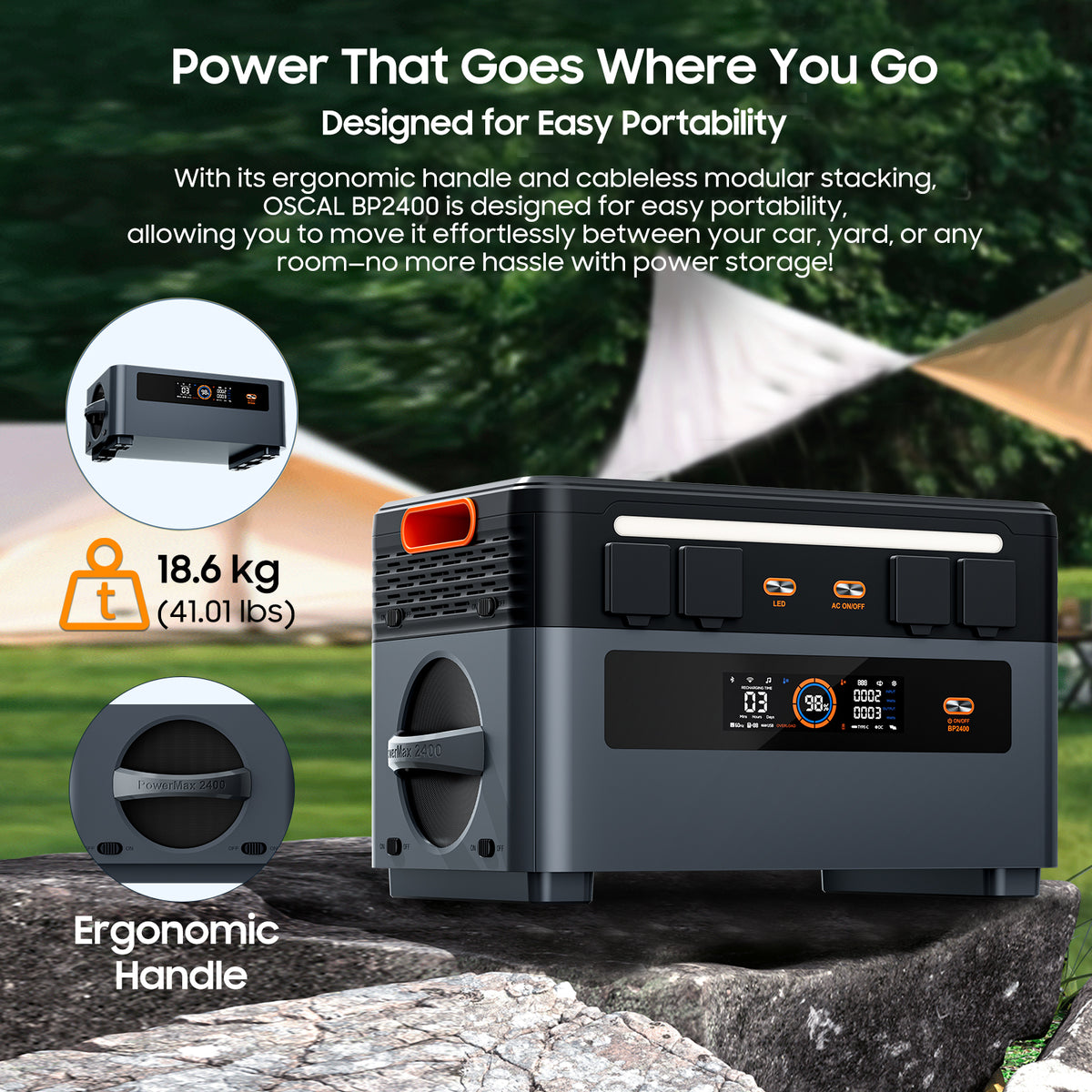 Oscal PowerMax 2400 | 2400W Portable Power Station