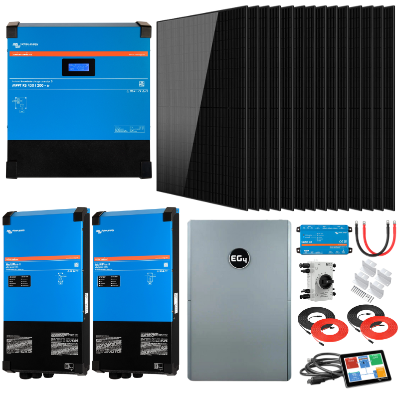 Dual Victron MultiPlus-II 5kVA Off-Grid Solar Power Kit – High-Capacity Energy Storage & Management Bundle