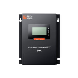 RICH SOLAR BRAVO 50 DC | 50 Amp DC-DC Solar Charge Controller with MPPT | Premium 50A 12V/24V DC-DC Solar Controller with MPPT for RVs, Trailers, Campers, Vans, Boats, Off-Grid | #1 Ranked DC to DC Solar Controller MPPT Charge Controllers RICH SOLAR