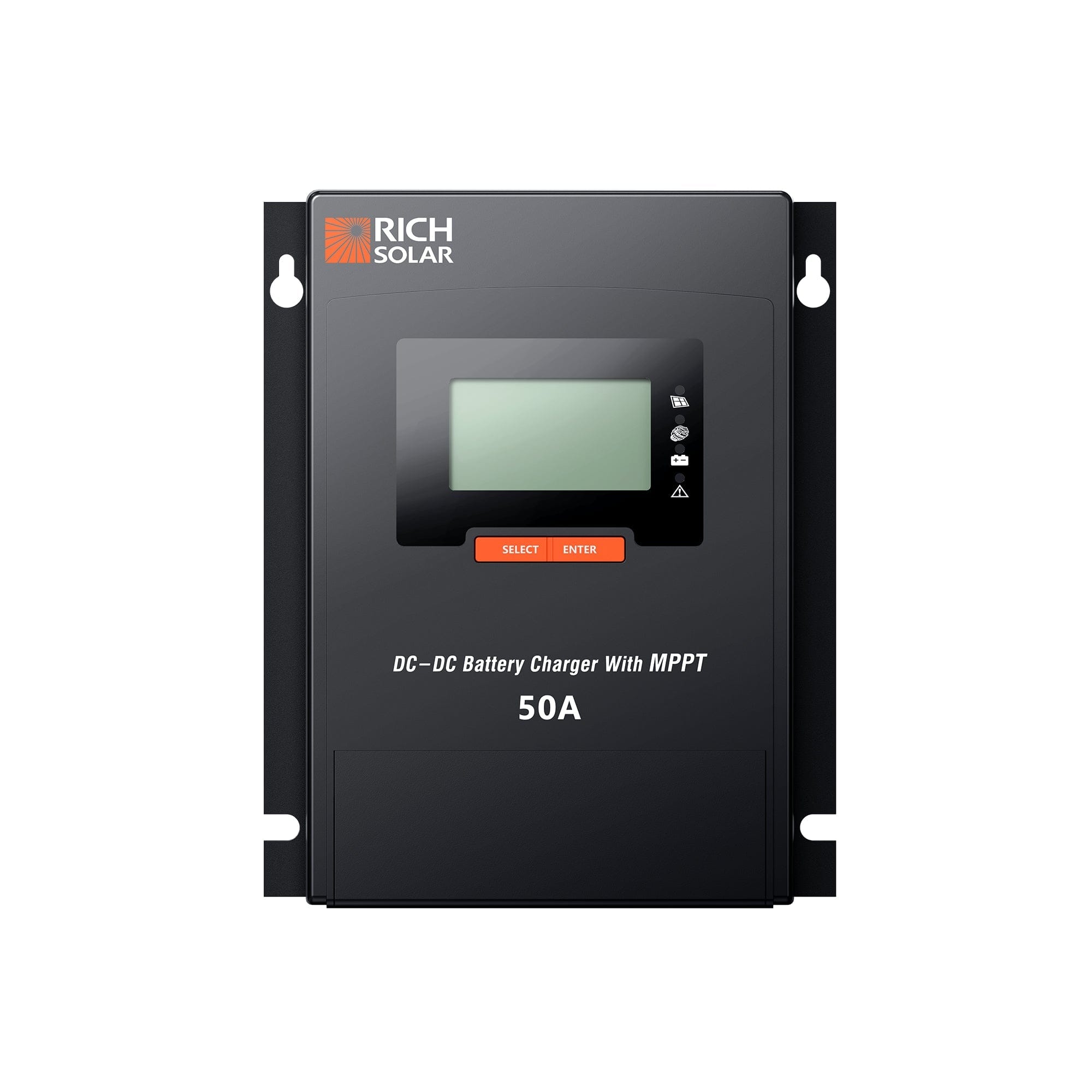 RICH SOLAR BRAVO 50 DC | 50 Amp DC-DC Solar Charge Controller with MPPT | Premium 50A 12V/24V DC-DC Solar Controller with MPPT for RVs, Trailers, Campers, Vans, Boats, Off-Grid | #1 Ranked DC to DC Solar Controller MPPT Charge Controllers RICH SOLAR