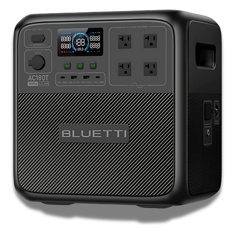 BLUETTI AC180T Portable Power Station | 1,800W, 1433Wh Solar Generators Bluetti