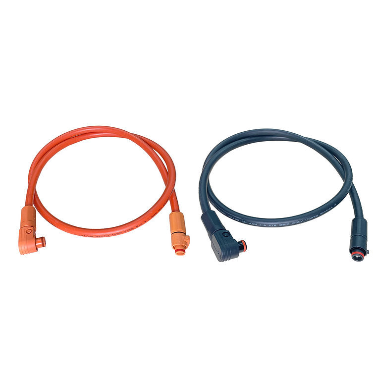 RUiXU 1/0 AWG cable for RUiXU RX9MP Busbar | Orange+ Black | One Pair