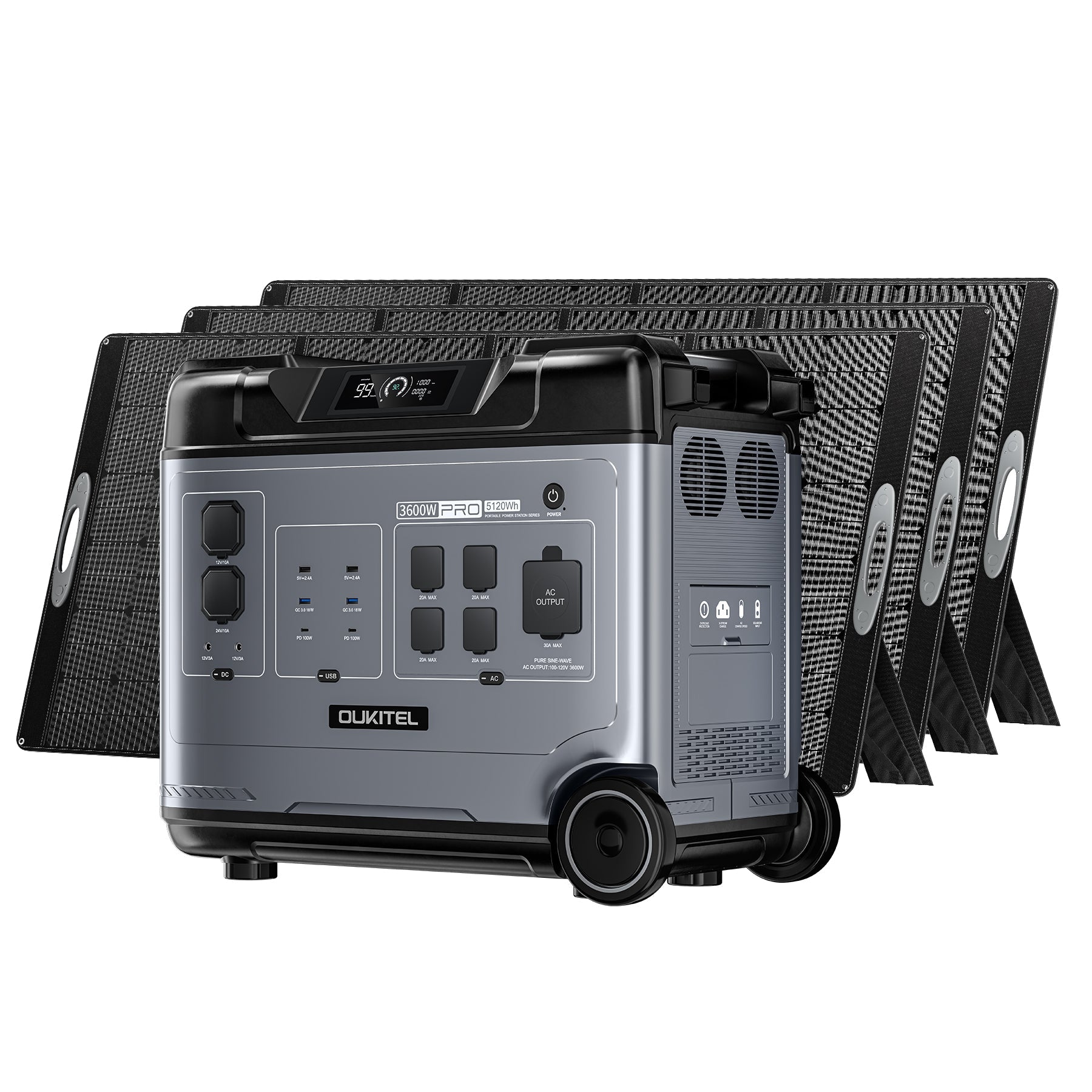 OUKITEL P5000 Pro Portable Power Station 5120Wh/3600W