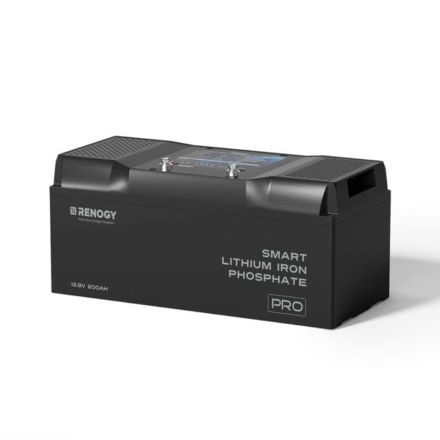 Renogy 12V 200Ah Pro Smart Lithium Iron Phosphate Battery w/Bluetooth & Self-heating Function Batteries Renogy 1 x 12V 200Ah LiFePO4 Battery