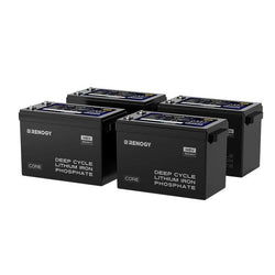 Renogy 48V 50Ah Smart Self-Heating Lithium Iron Phosphate Battery Batteries Renogy 4 x 48V 50Ah Smart LiFePO4 Batteries