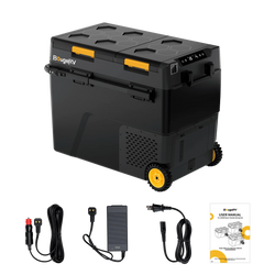 BougeRV New CRD2 V2.0 61QT Dual Zone 12V Portable Fridge