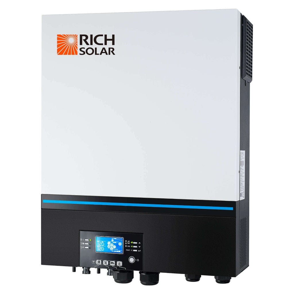 RICH SOLAR NOVA 6548 | 6500 Watt (6.5kW) 48 Volt Off-Grid Hybrid Solar Inverter | Premium 6500W 48V Hybrid Inverter for Campers, Cabins, Tiny Homes, ADUs, RVs, Off-Grid | UL Certified Hybrid Inverters RICH SOLAR NOVA 6548