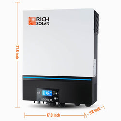 RICH SOLAR Complete Off-Grid Solar Kit RS-H6548 | 8000W PV Input 48V 120VAC Output + 6560(16x410) Watt Solar PV [KIT-SR0001] Solar Kits RICH SOLAR