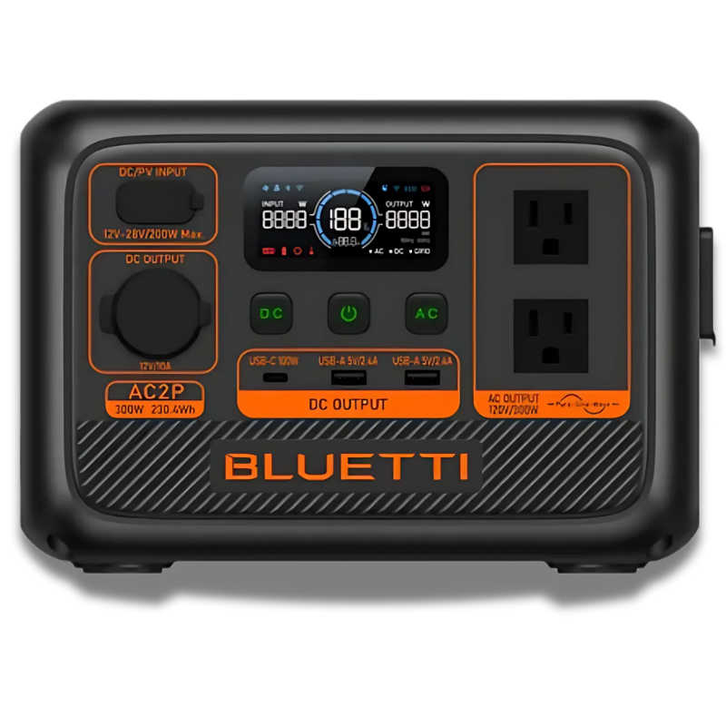 BLUETTI AC2P Portable Power Station | 300W 230.4Wh Solar Generators Bluetti