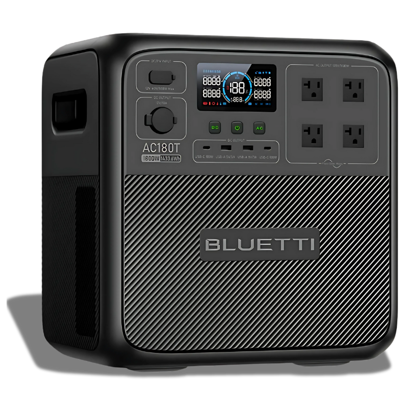 BLUETTI AC180T Portable Power Station | 1,800W, 1433Wh Solar Generators Bluetti