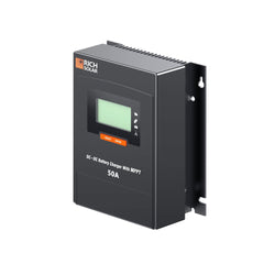 RICH SOLAR BRAVO 50 DC | 50 Amp DC-DC Solar Charge Controller with MPPT | Premium 50A 12V/24V DC-DC Solar Controller with MPPT for RVs, Trailers, Campers, Vans, Boats, Off-Grid | #1 Ranked DC to DC Solar Controller MPPT Charge Controllers RICH SOLAR