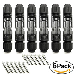BougeRV Solar Connectors Crimp Tool Kit for 10/11/12/13 AWG Solar Wire 6 Pairs Accessories BougeRV