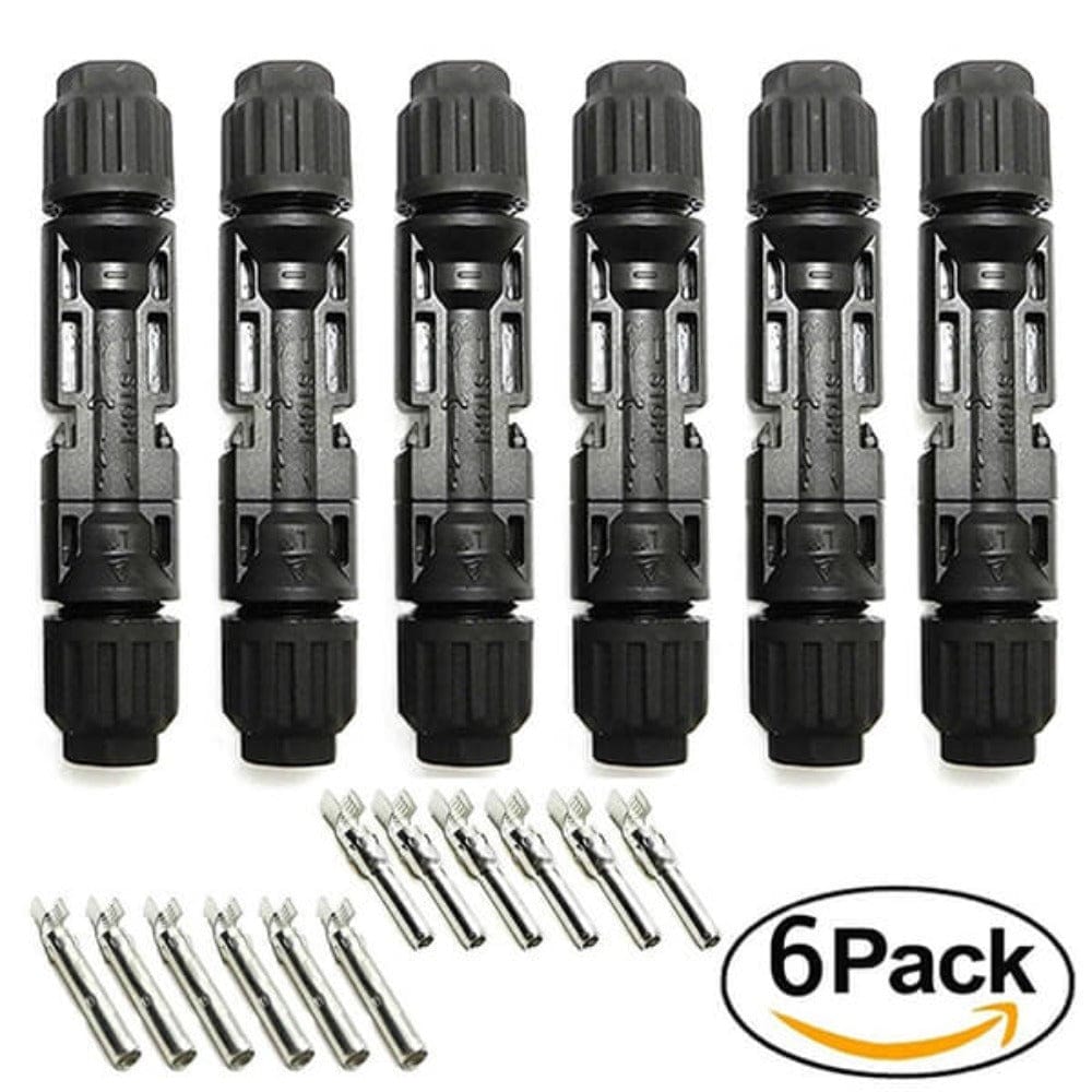 BougeRV Solar Connectors Crimp Tool Kit for 10/11/12/13 AWG Solar Wire 6 Pairs Accessories BougeRV