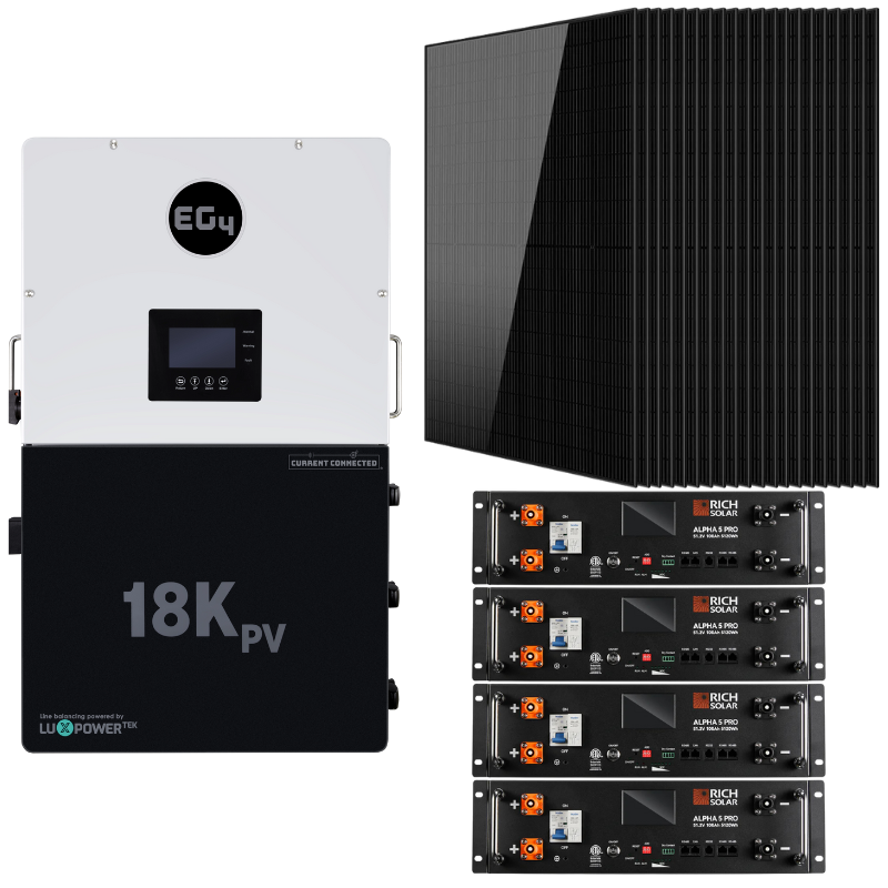 EG4 18kPV High-Capacity Hybrid Power Kit – 12kW Inverter with Flexible Battery & Solar Options