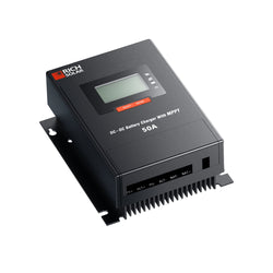 RICH SOLAR BRAVO 50 DC | 50 Amp DC-DC Solar Charge Controller with MPPT | Premium 50A 12V/24V DC-DC Solar Controller with MPPT for RVs, Trailers, Campers, Vans, Boats, Off-Grid | #1 Ranked DC to DC Solar Controller MPPT Charge Controllers RICH SOLAR