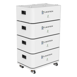 LINIOTECH 10 KWh 200Ah 48V LiFePO4 Lithium Solar Battery Brick Stackable