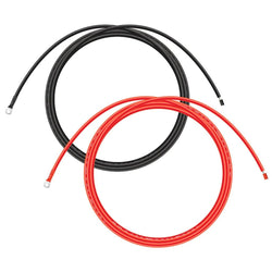 RICH SOLAR Extension Cable to Connect Charge Controller to Battery | Pair of Red and Black Extension Wires to Connect Charge Controller to Battery Cable | Choose Gauge: 8AWG, 10AWG System & Power Cables RICH SOLAR AWG 10.00 10 Feet Red & Black (Set)
