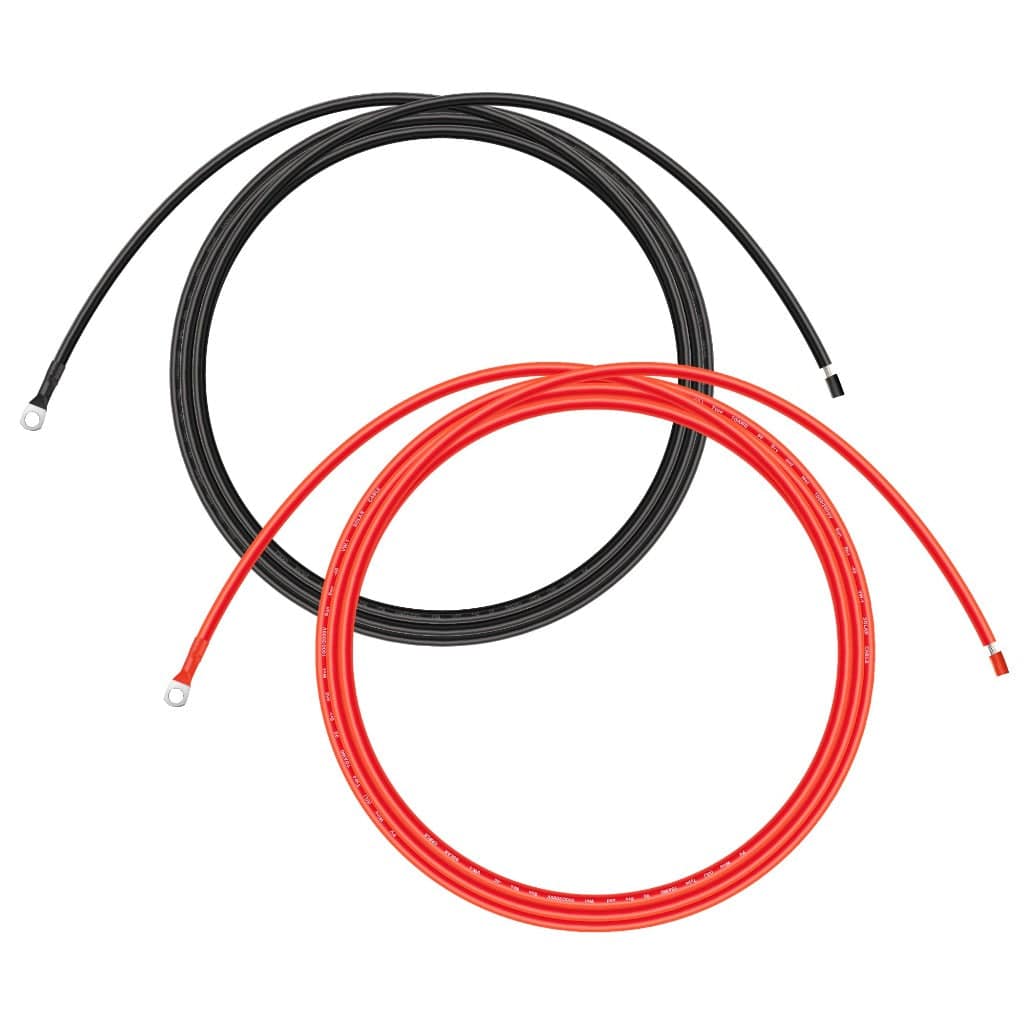 RICH SOLAR Extension Cable to Connect Charge Controller to Battery | Pair of Red and Black Extension Wires to Connect Charge Controller to Battery Cable | Choose Gauge: 8AWG, 10AWG System & Power Cables RICH SOLAR AWG 10.00 10 Feet Red & Black (Set)