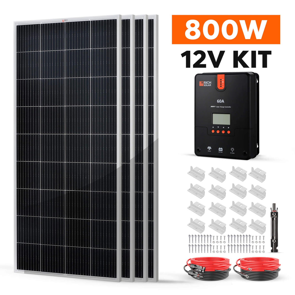 RICH SOLAR 800 Watt Solar Kit Solar Energy Kits RICH SOLAR