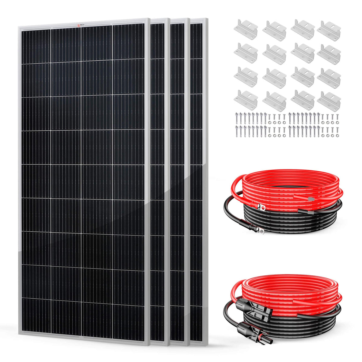 RICH SOLAR 800 Watt Solar Kit Solar Energy Kits RICH SOLAR Standard kit without controller & fuse