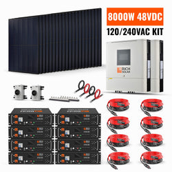 RICH SOLAR 8000W 48V-120/240VAC Solar Kit Solar Kits RICH SOLAR