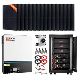 RICH SOLAR Complete Off-Grid Solar Kit RS-H6548 | 8000W PV Input 48V 120VAC Output + 6560(16x410) Watt Solar PV [KIT-SR0001] Solar Kits RICH SOLAR