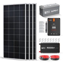 RICH SOLAR 12V 800W Complete Solar Kit Solar Kits RICH SOLAR
