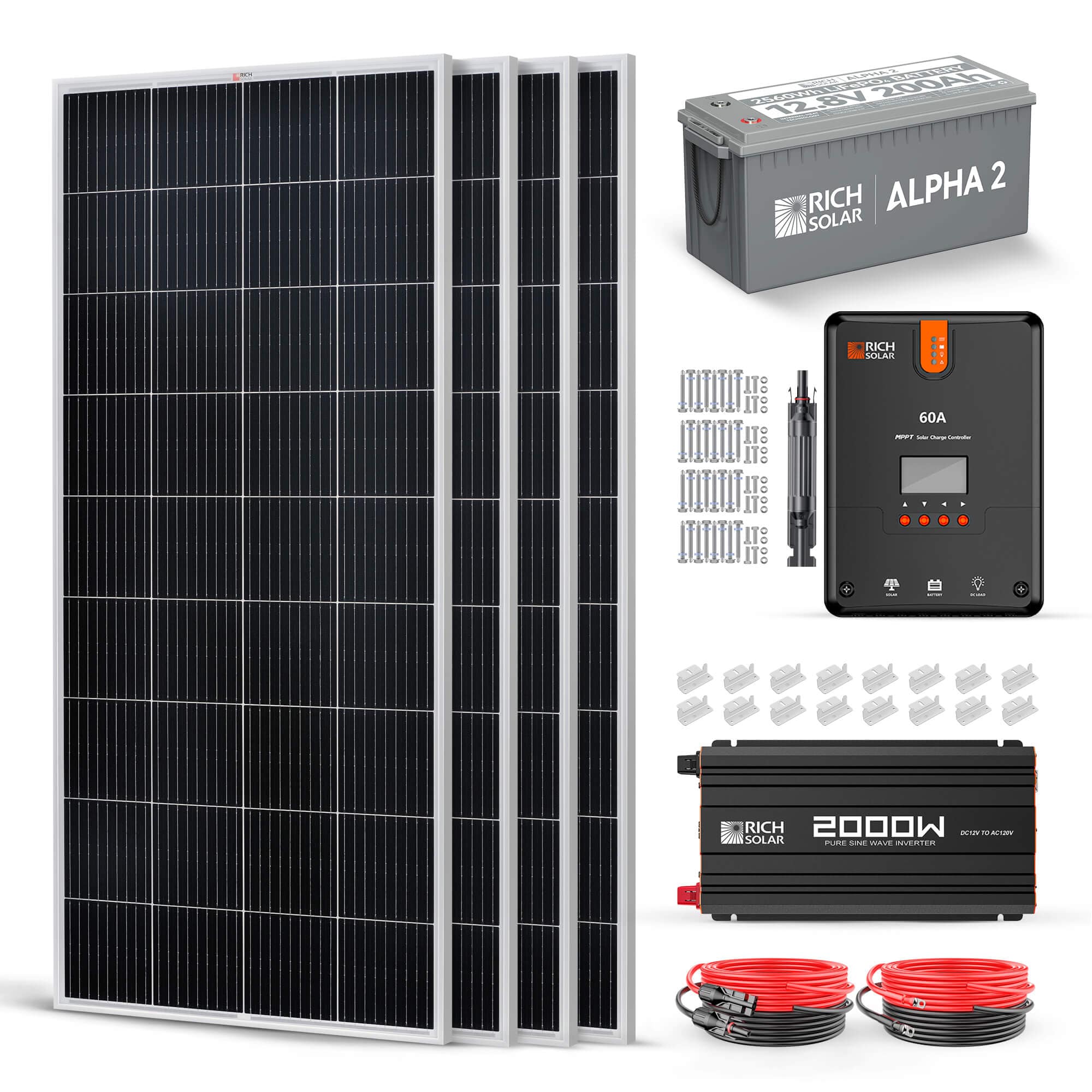 RICH SOLAR 12V 800W Complete Solar Kit Solar Kits RICH SOLAR