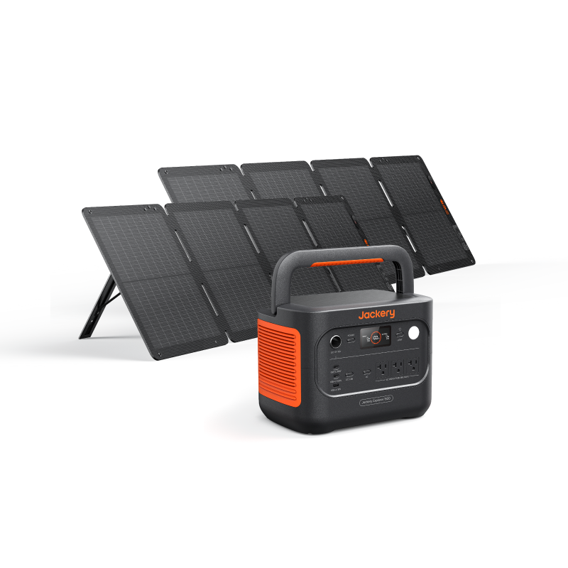 Jackery Explorer 1500 v2 Portable Power Station + 2x SolarSaga 100w Air