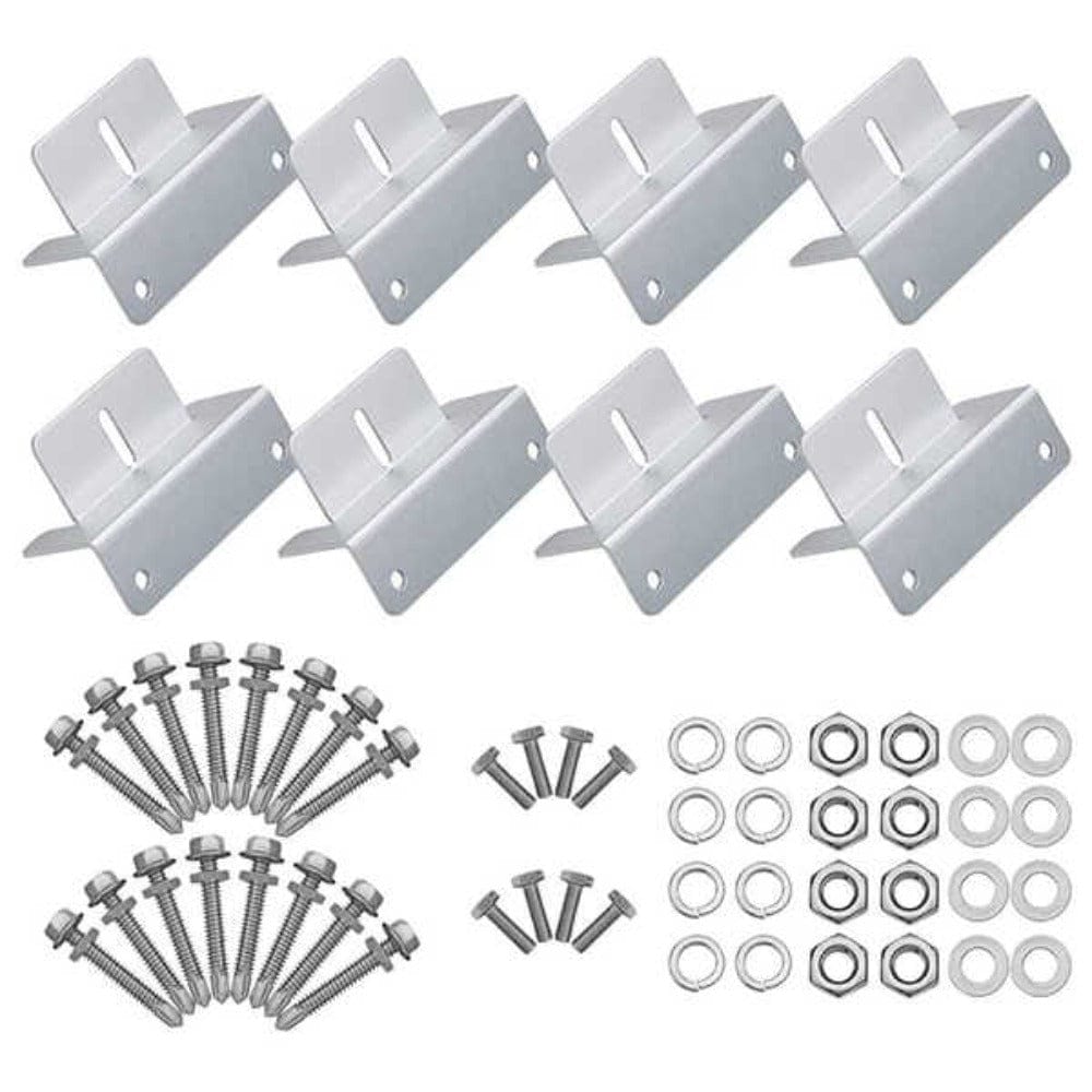 BougeRV Solar Panel Mounting Z Bracket Mount Kits Supporting Accessories BougeRV 2 Set (8 Units)