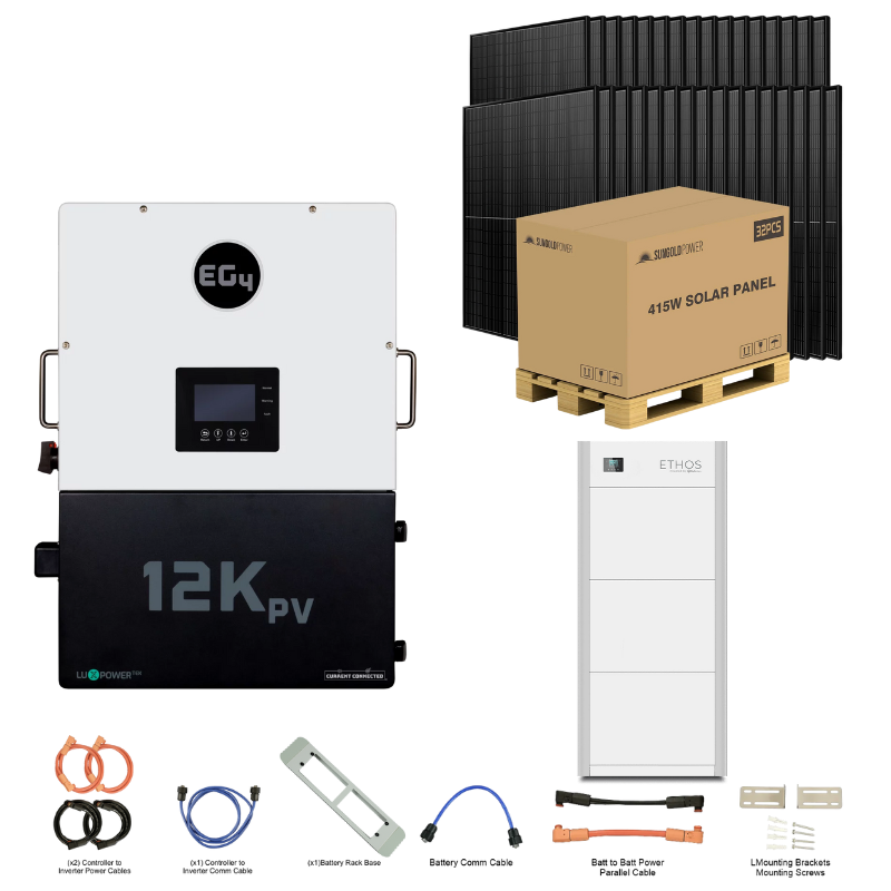 EG4 12kPV ETHOS Kit Hybrid Power System with Stackable Storage & Solar Options