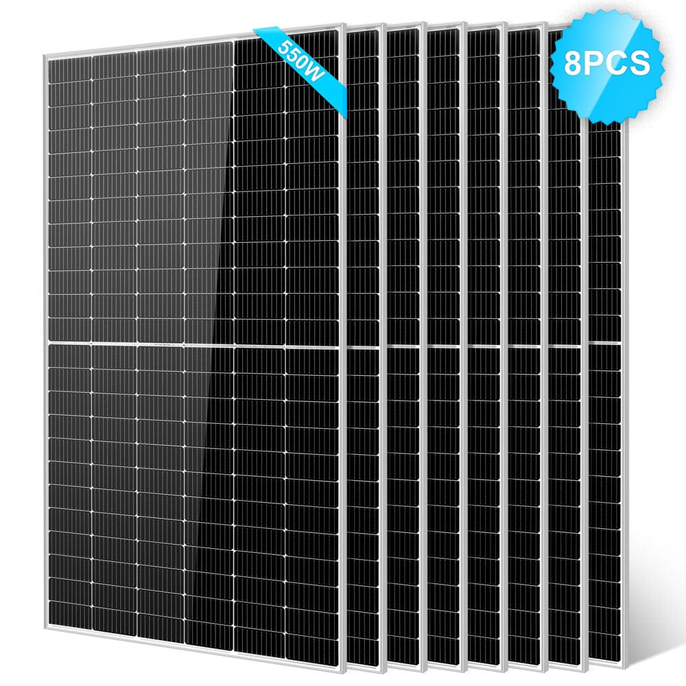 Sungold Power 550 Watt Monocrystalline PERC Solar Panel Rigid Solar Panels SunGoldPower 8pcs
