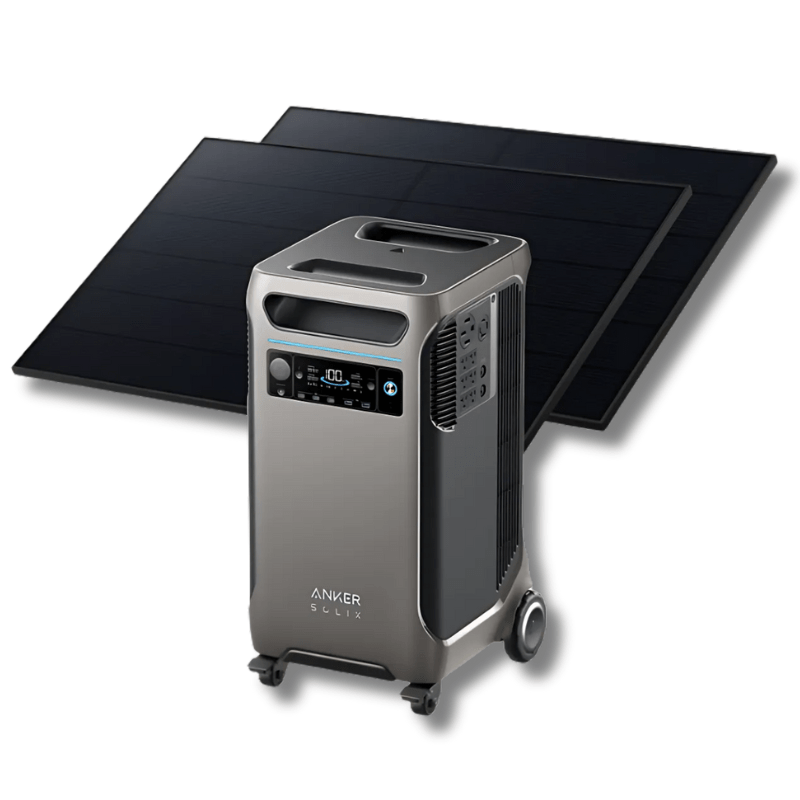 Anker SOLIX F3800 Solar Generator + 2× 410W Rigid Solar Panels (With a Free Anker SOLIX F3800 Protective Cover Bag) Solar Kits Anker