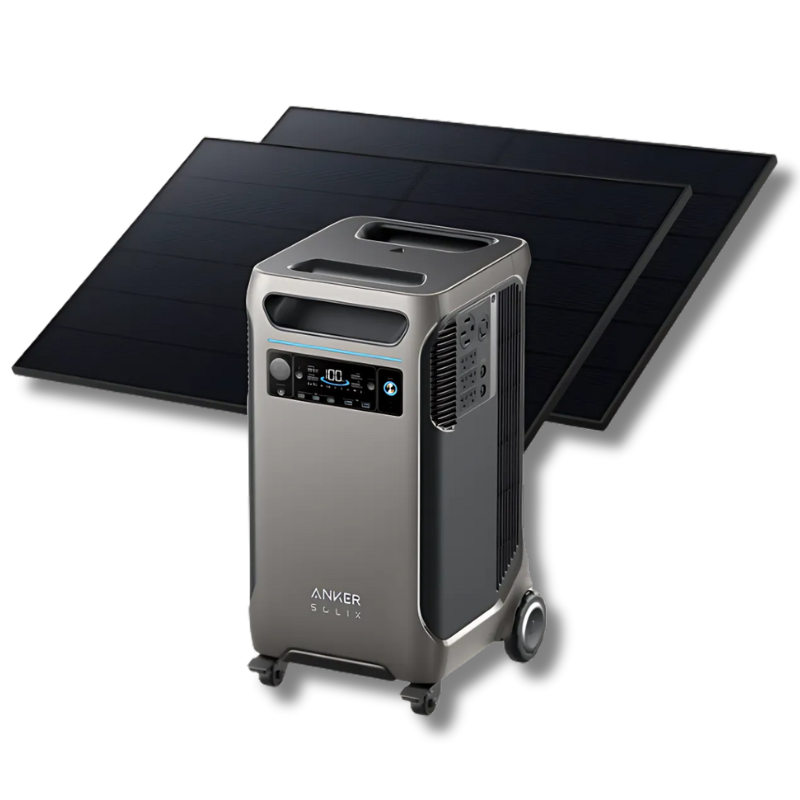 Anker SOLIX F3800 Solar Generator + 2× 410W Rigid Solar Panels