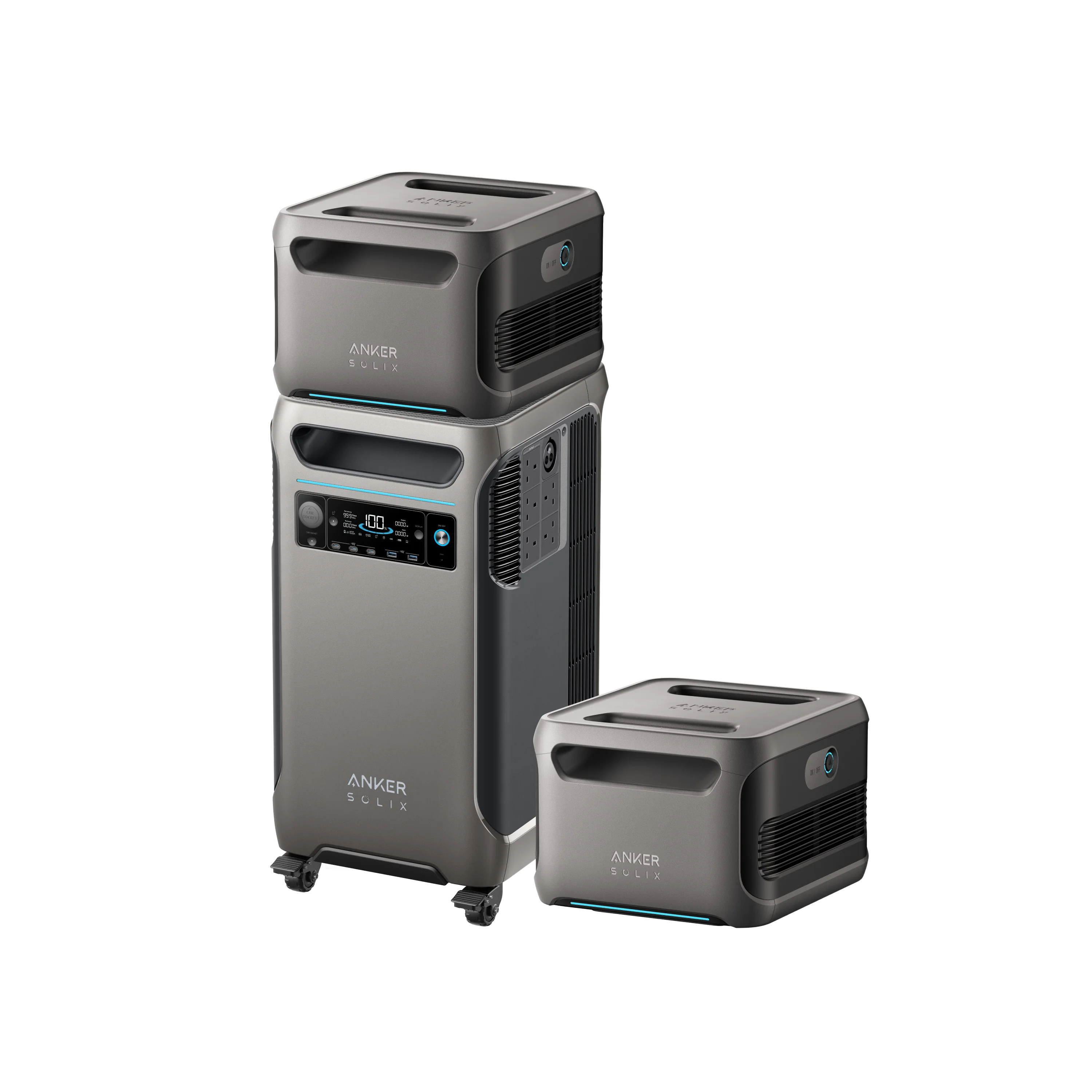 Anker SOLIX F3800 Portable Power Station + 2× Expansion Battery