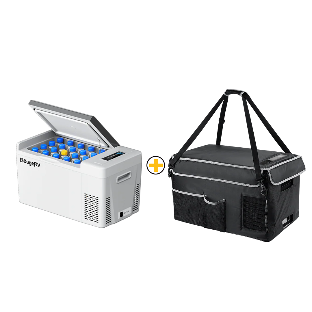 BougeRV 12V 23 Quart Portable Fridge For Travel