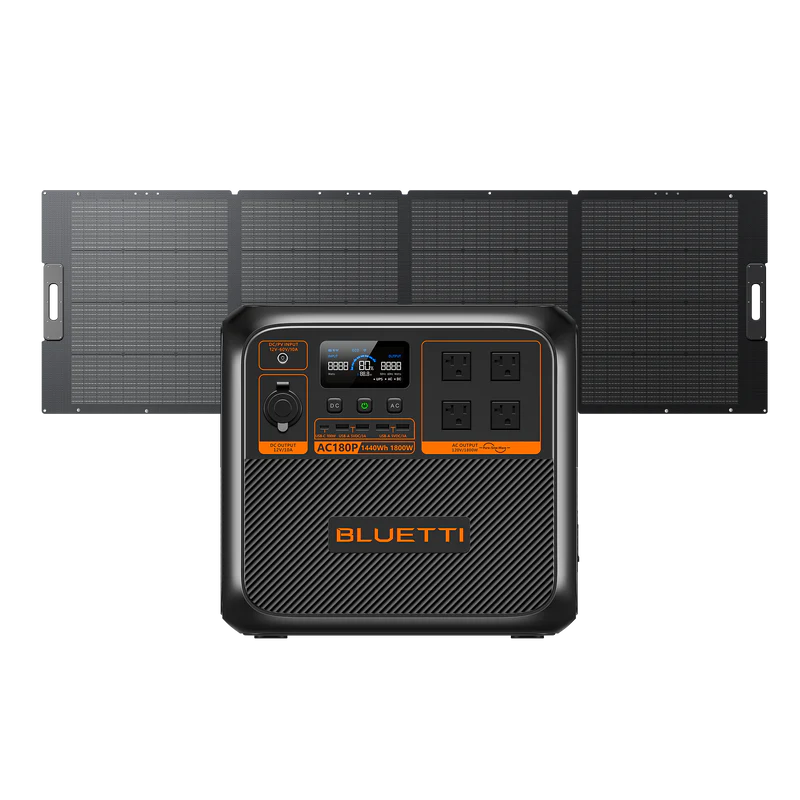 BLUETTI AC180P Solar Portable Power Station | 1,800W with 1,440Wh Capacity