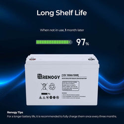 Renogy 12 Volt 100Ah Deep Cycle AGM Battery Batteries Renogy