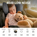 A Kid Enjoying His Sleep In A Car Because Of BougeRV CR45 48 Quart (45L) Portable Fridge Freezer Low Noise