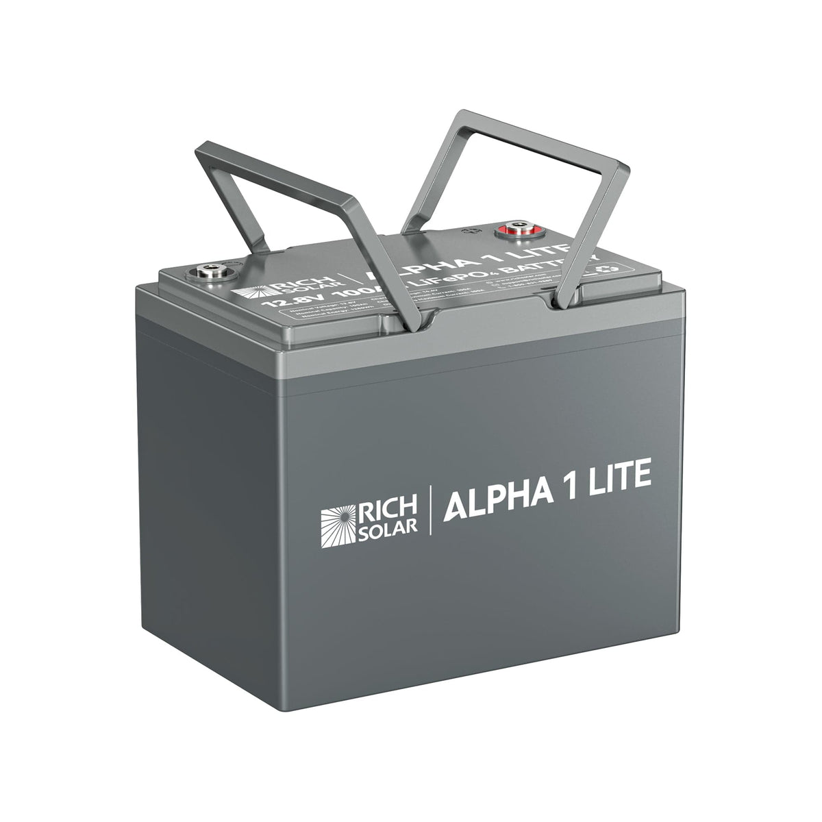 RICH SOLAR ALPHA 1 LITE | 12V 100Ah LiFePO4 Battery | Lightweight 12V Lithium Battery for RVs, Trailers, Vans, Boats, Off-Grid | 4,000 Lifetime Cycles | Best Value Batteries RICH SOLAR