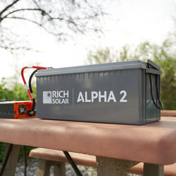 RICH SOLAR ALPHA 2 - 12V 200Ah LiFePO4 Battery, 5,000 Cycles, Bluetooth & Internal Heat Technology Batteries RICH SOLAR