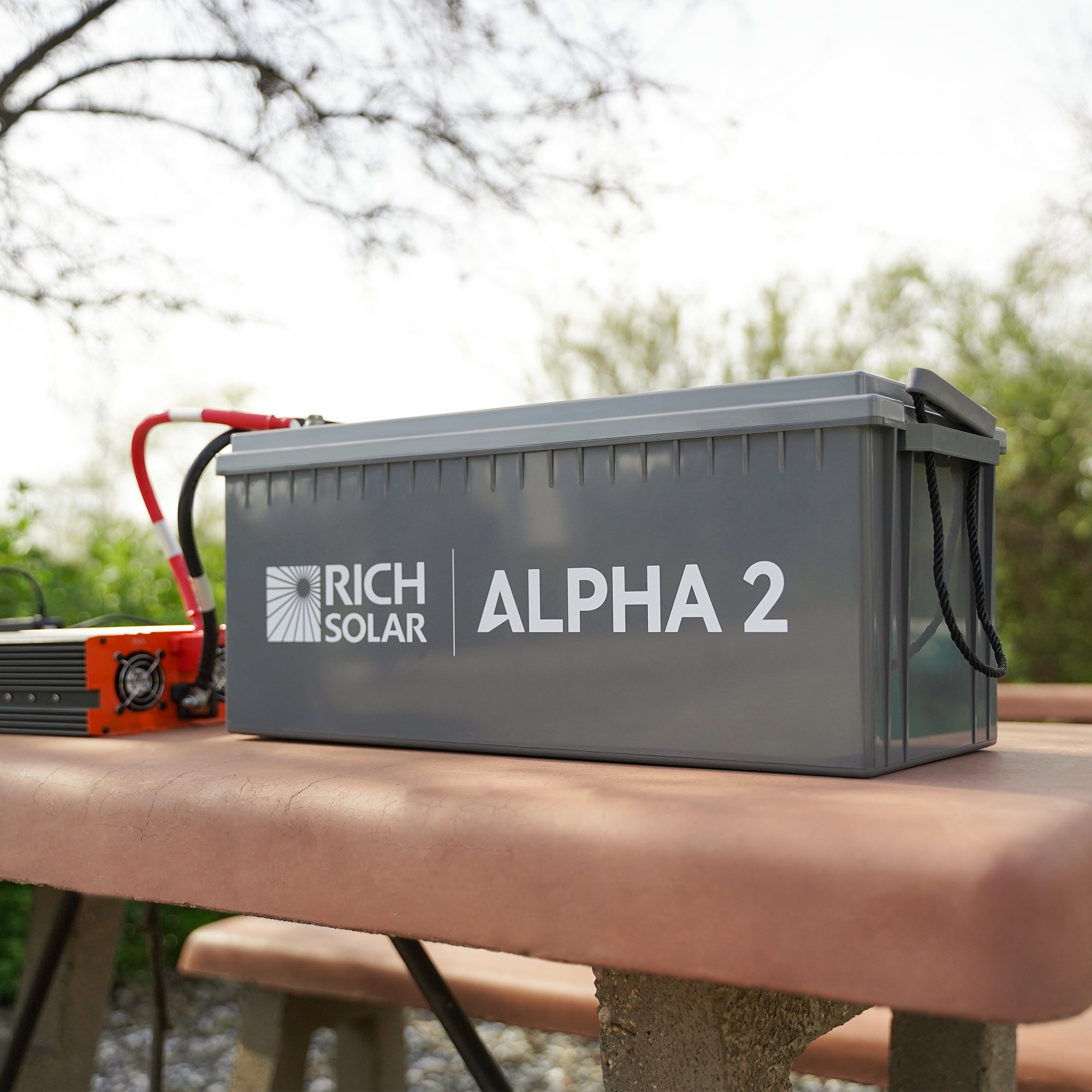 RICH SOLAR ALPHA 2 - 12V 200Ah LiFePO4 Battery, 5,000 Cycles, Bluetooth & Internal Heat Technology Batteries Rich Solar