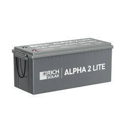 RICH SOLAR ALPHA 2 LITE | 12V 200Ah LiFePO4 Battery | Best 12V Deep Cycle Lithium Battery for RVs, Trailers, Vans, Boats, Off-Grid | 4,000 Lifetime Cycles | Best Value Batteries RICH SOLAR