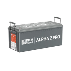RICH SOLAR ALPHA 2 PRO | 12V 200Ah LiFePO4 Battery | Premium 12V Lithium Battery for RVs, Cabins, Tiny Homes | 7,000 Lifetime Cycles | 10 Year Warranty | UL1973 Certified Batteries RICH SOLAR