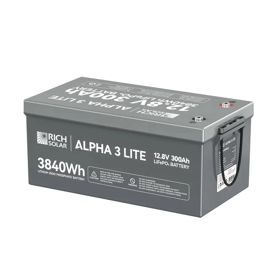 Rich Solar Alpha 3 Lite 12.8V 300Ah LiFePO4 Battery