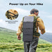 A Man Hiking With Anker SOLIX 30W Foldable Solar Panel