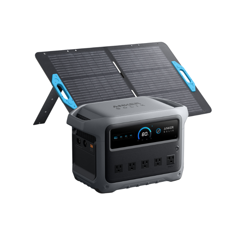 Anker SOLIX C1000 Gen2 2000W/ 1024Wh Portable Power Station with 1x 100W Solar Panel